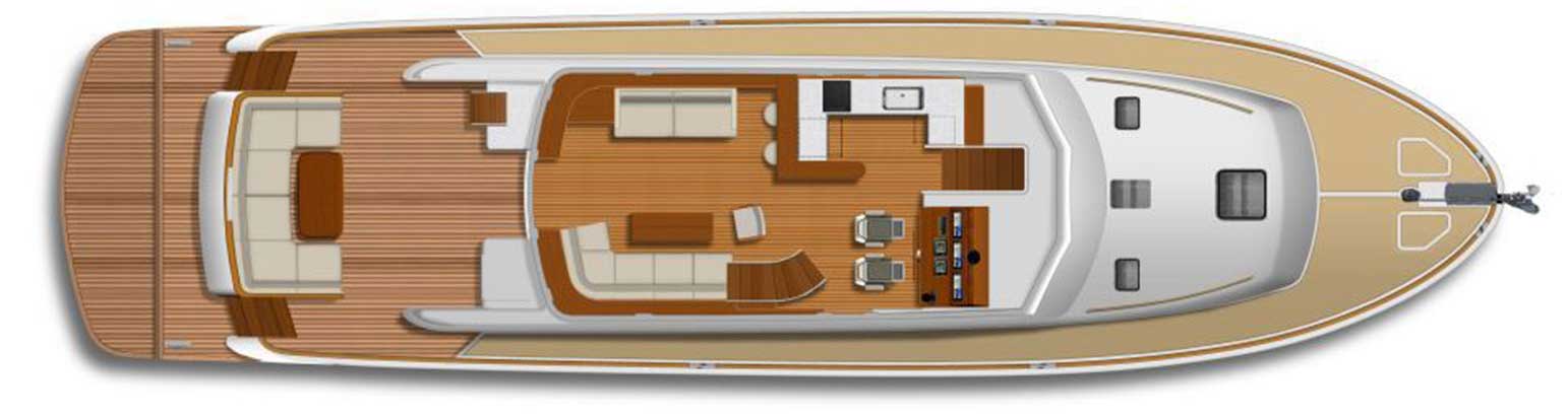 76 FLYBRIDGE Mid Deck